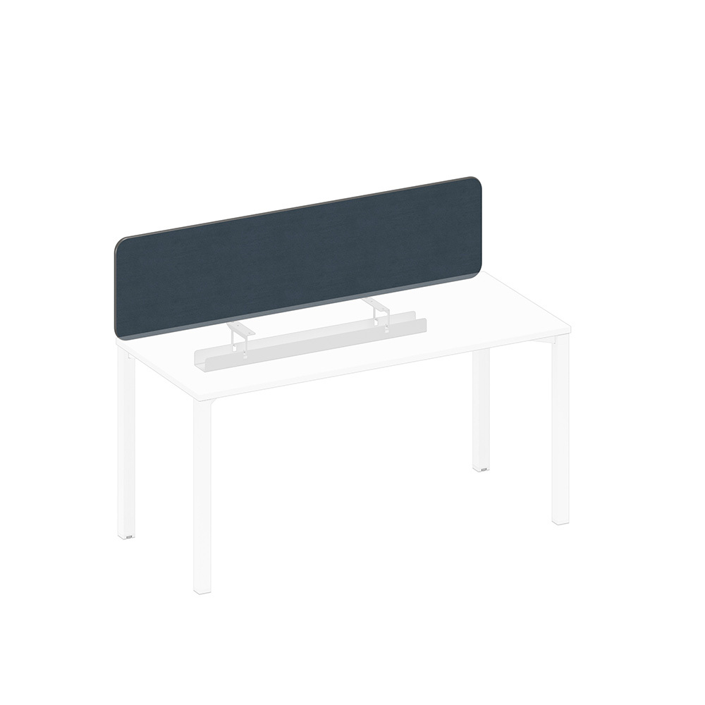 Экран настольный фронтальный тканевый с кабель-каналом