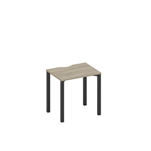 Стол письменный на металлокаркасе, столешница с вырезом