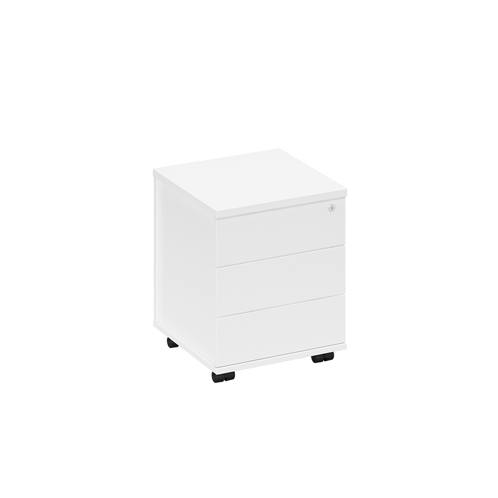 Тумба выкатная 3-х ящичная с центральным замком