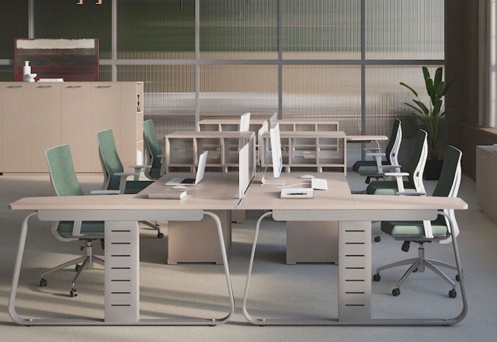 Офисная мебель для персонала GENESIS OPERATIVE видео.